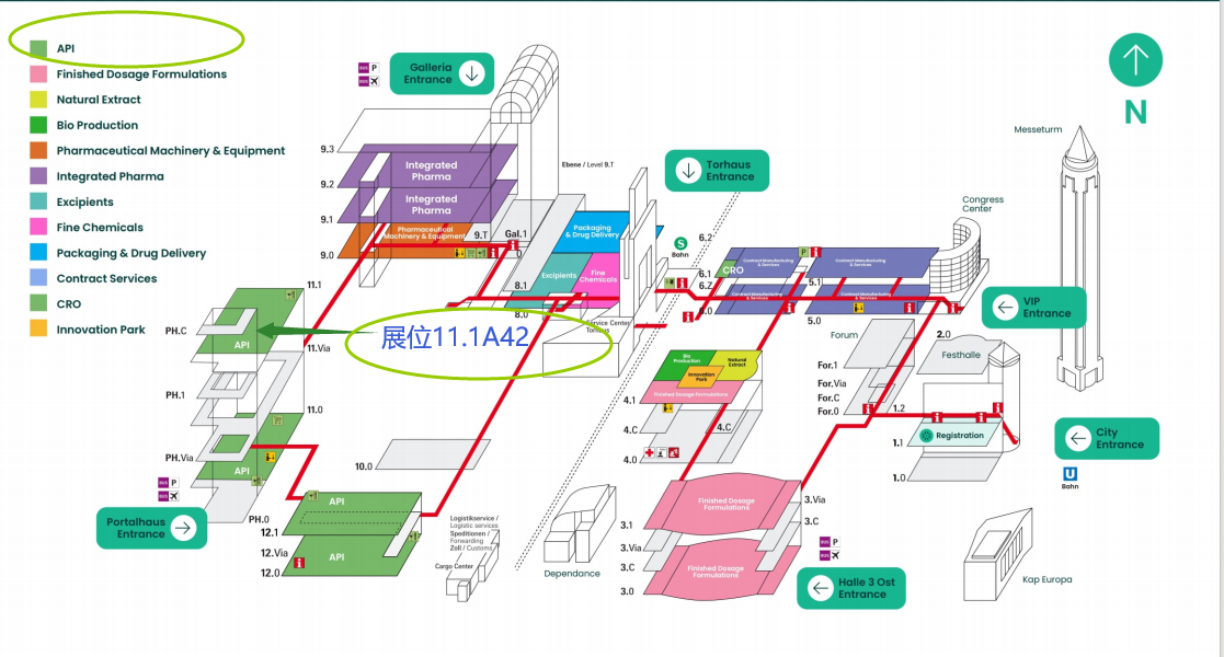 2025年世界制药原料展览会（CPHI Worldwide 2025） 展位号 11.1A42